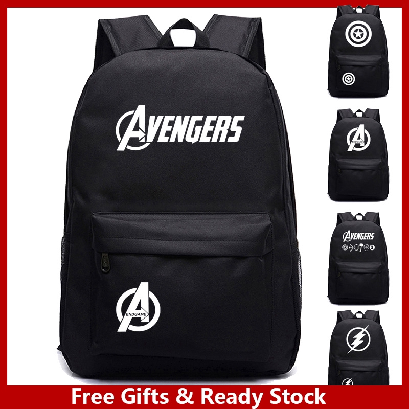 Avengers Kid's School Bag Student Backpack Marvel Kid's Character Backpack School Bag  Leisure Travel Bag