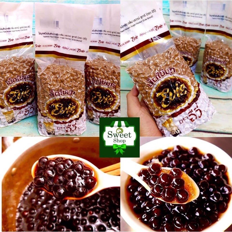 Trân Châu đen Caramen Thái Lan Evie 1kg Date 4/2022 dùng làm trân châu đường đen | BigBuy360 - bigbuy360.vn