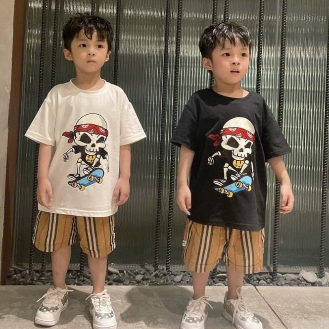 Áo thun tay lỡ in hình cho bé, áo phông cotton nam nữ unisex,Samyy_vn