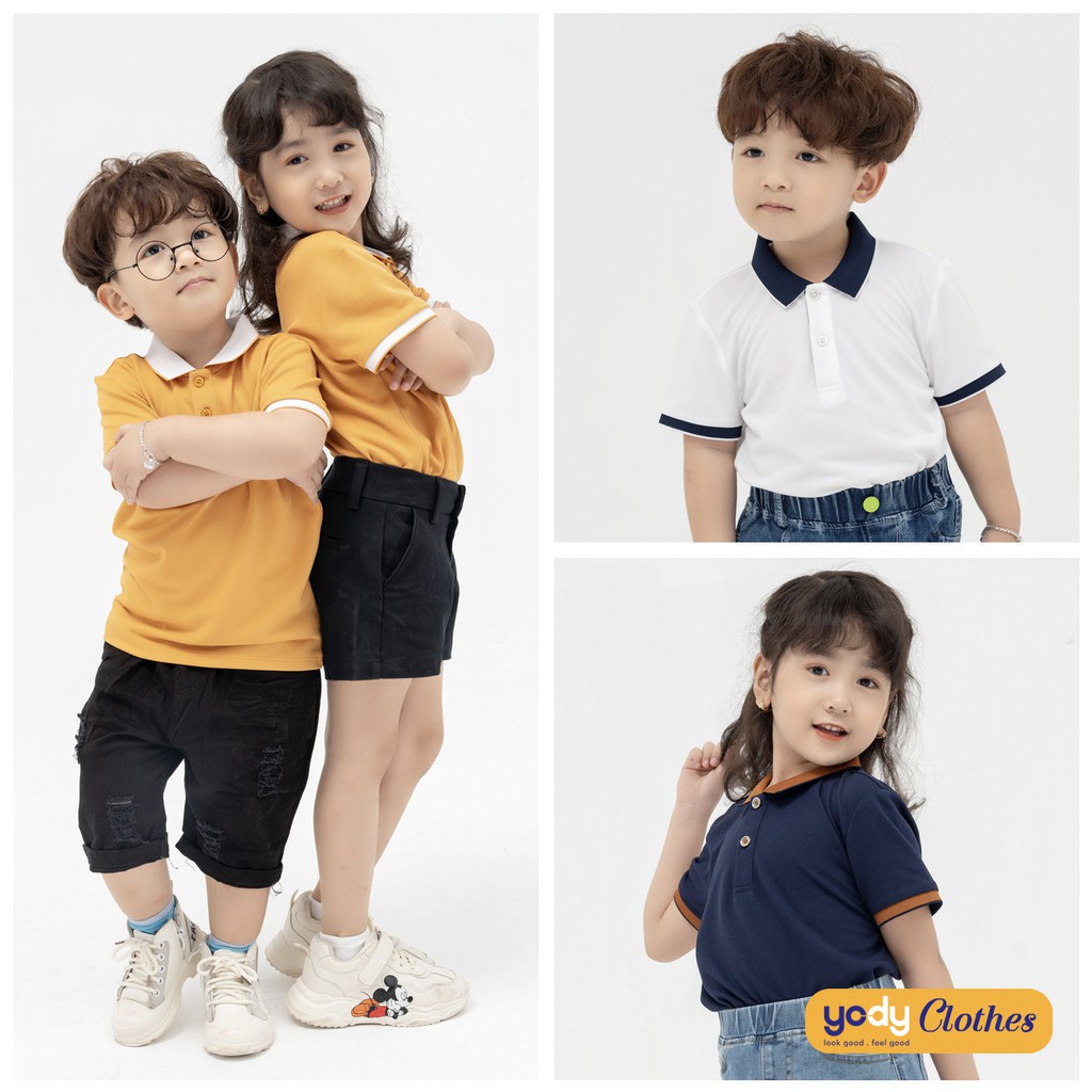 Áo polo cho bé YODY chất mềm mịn thoáng khí kiểu dáng năng động APK5179