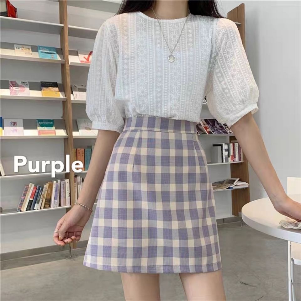 Chân Váy Chữ A Họa Tiết Caro Thời Trang Cho Nữ | BigBuy360 - bigbuy360.vn