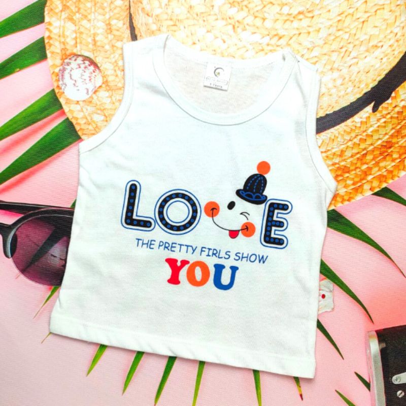 Áo thun ba lỗ cho bé gái siêu dễ thương thích hợp mùa hè