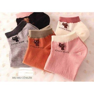10 dôi TẤT Miu Miu cổ ngắn