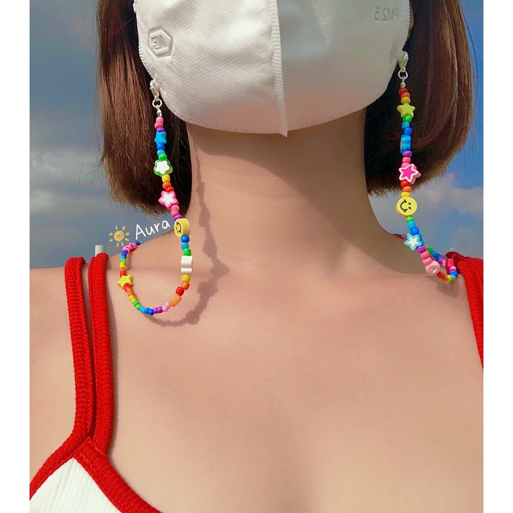 Dây đeo khẩu trang Ngôi sao đủ màu Handmade Aura