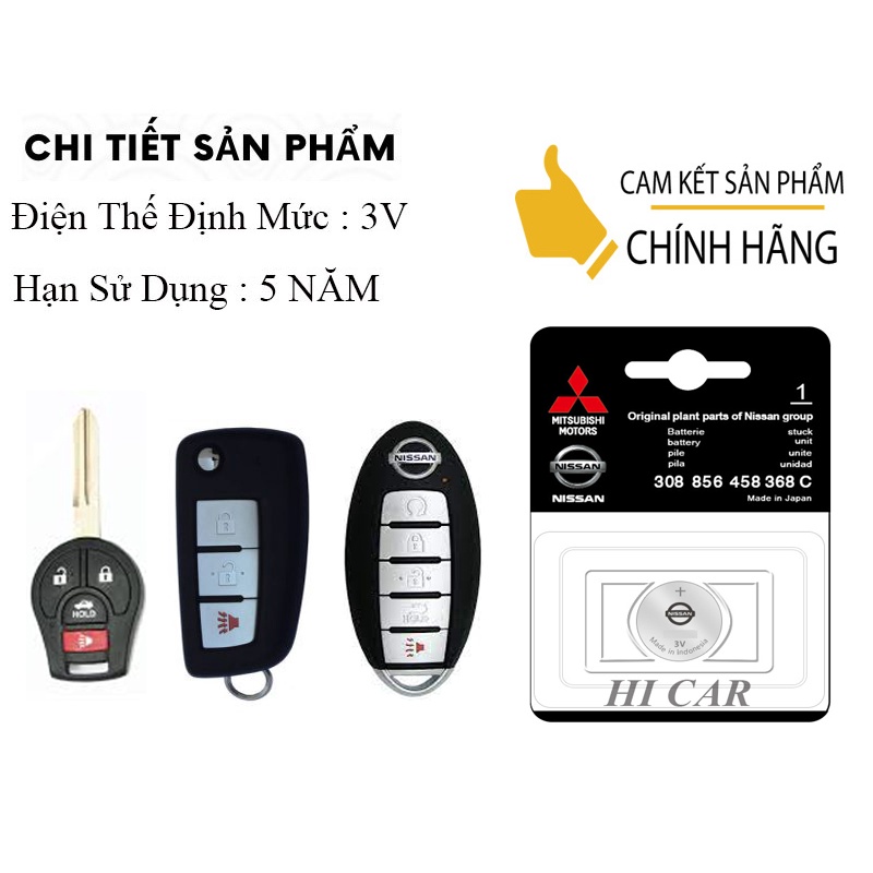 Pin chìa khóa ô tô NISSAN TEANA chính hãng