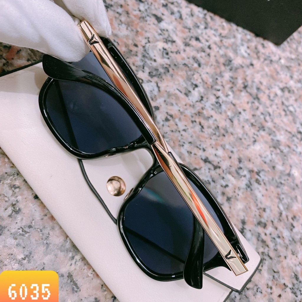 Kính mát nữ thời trang M40 mặt tròn chống nắng kiểu dáng đẹp tặng túi đựng kính và khăn lau