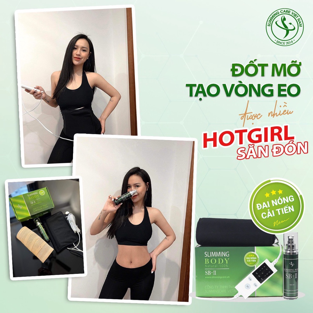 Tinh dầu ủ nóng tan mỡ bụng Slimming Body SB-II, tan mỡ bụng, tay, chân, đùi chính hãng