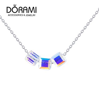 Dây chuyền inox mặt pha lê swarovski không đen không rỉ DC-PL001