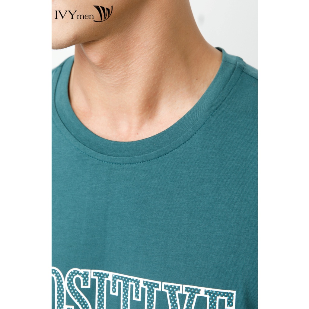 Áo thun nam in chữ Positive IVY moda MS 57E3379