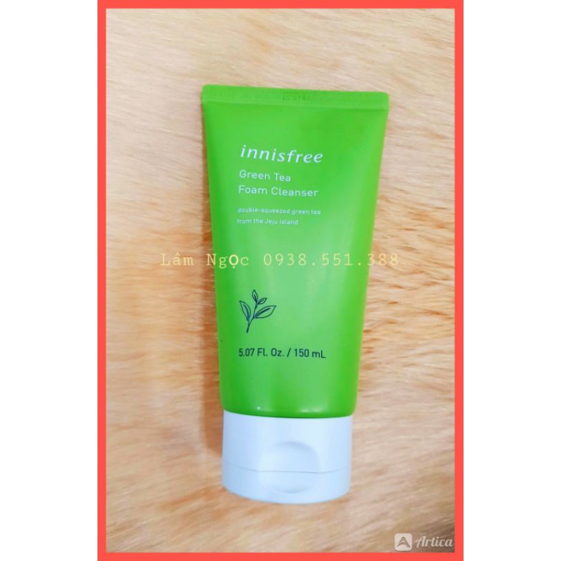 SỮA RỬA MẶT  INNISFREE TRÀ XANH 150ML