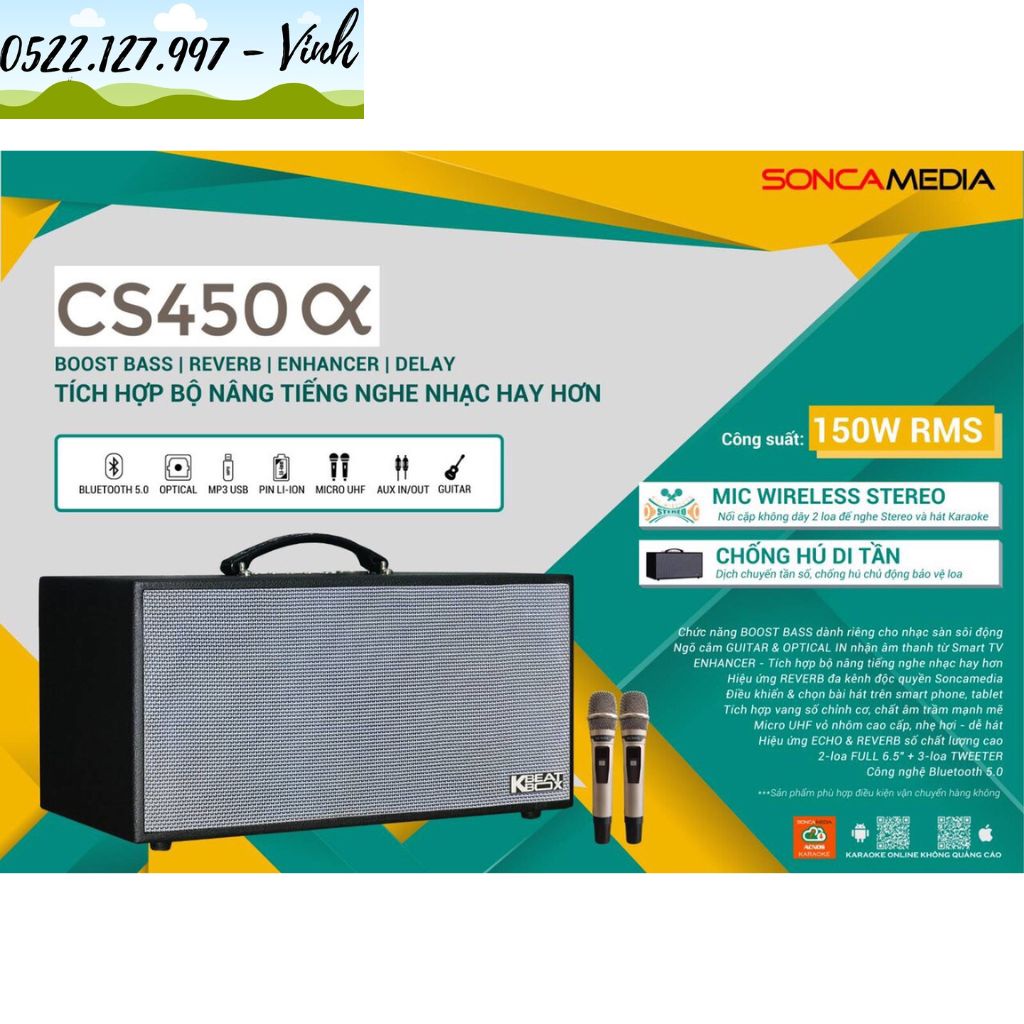 Loa mini xách tay Acnos CS450 Alpha năm 2022 - Hàng Chính Hãng - Gia Khang Shop