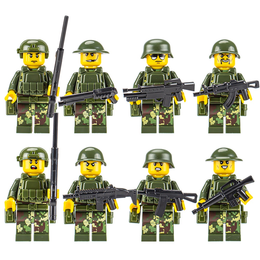 Set 8 Mô Hình Lắp Ráp Lego Giáo Dục Cho Bé