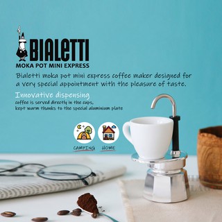 Máy Pha Cà Phê Mini Bialetti Mika Pot - 1 Cup, 2 Cup