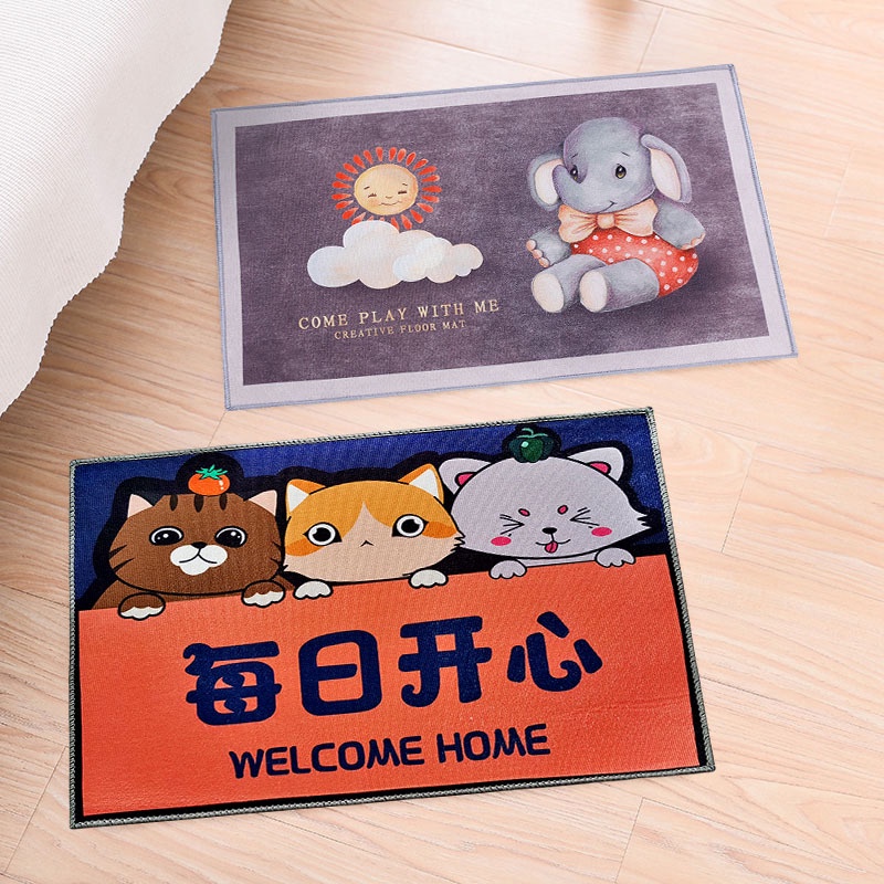 Thảm Lau Chân 40x60cm Chống Trơn Trượt, Thấm nước, Hình 3D, Thảm Chùi Chân Nhà Bếp, Nhà Tắm