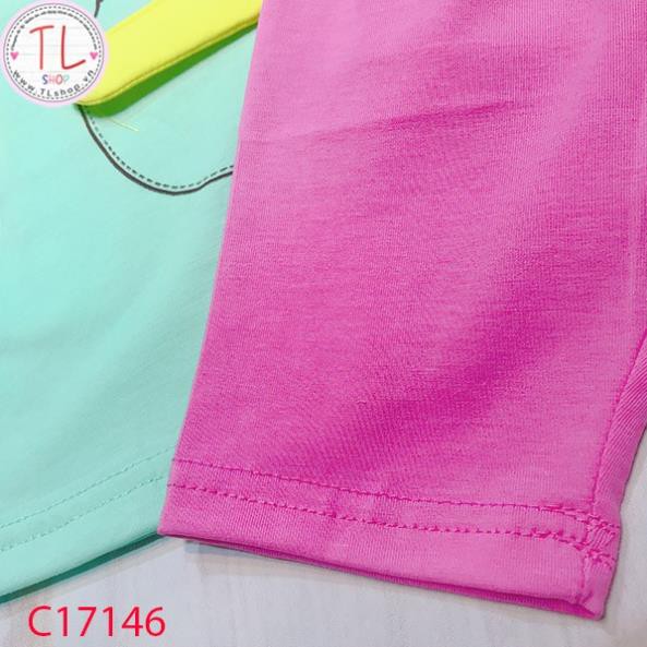 Thời trang trẻ em - Bộ áo quần thun lửng cho bé gái hình thỏ con - Quần áo bé gái - Bộ bé gái