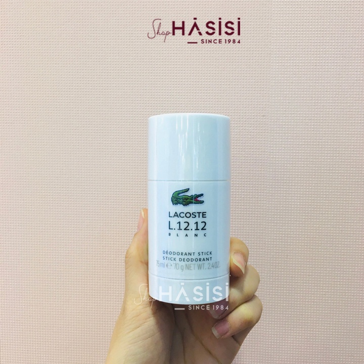 LĂN KHỬ MÙI NƯỚC HOA LACOSTE - Blanc Pure Deodorant Stick 70g (LKM)