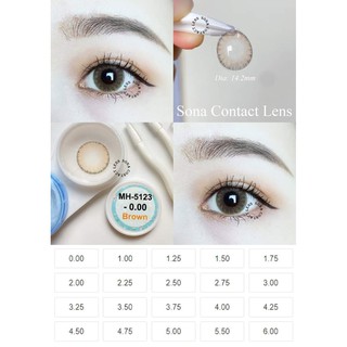 Lens Brown Hàn Có Độ Cận + khay dụng cụ