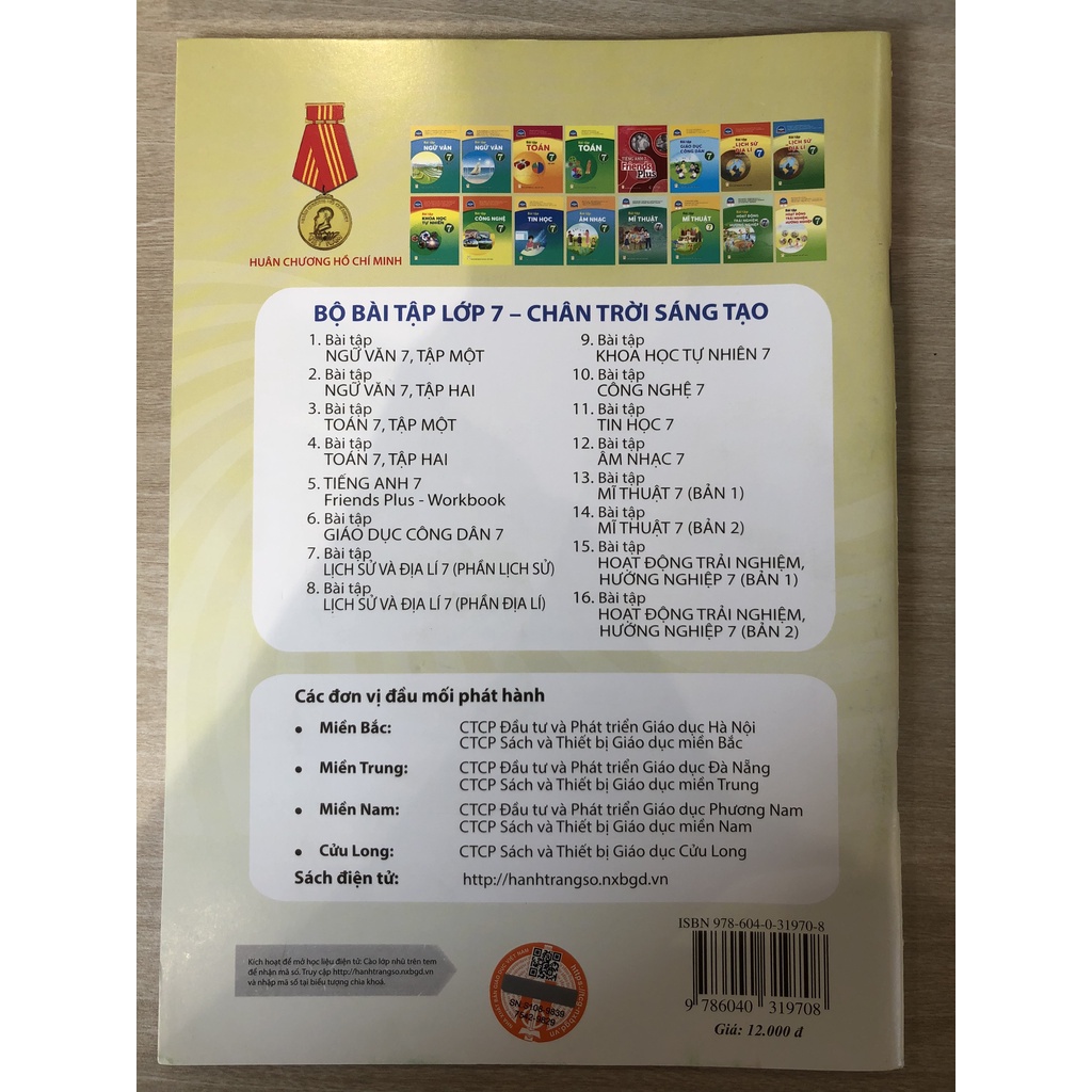 Sách - Bài tập Công nghệ Lớp 7 - Chân trời