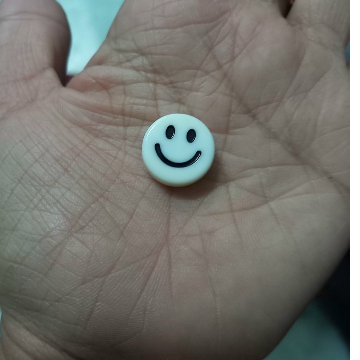 2-5 viên măt cười nhựa đủ màu làm vòng tay hanmade size 16mm