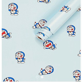 1 mét giây dán tường doremon tí hon - khổ rộng 45cm có keo sẵn