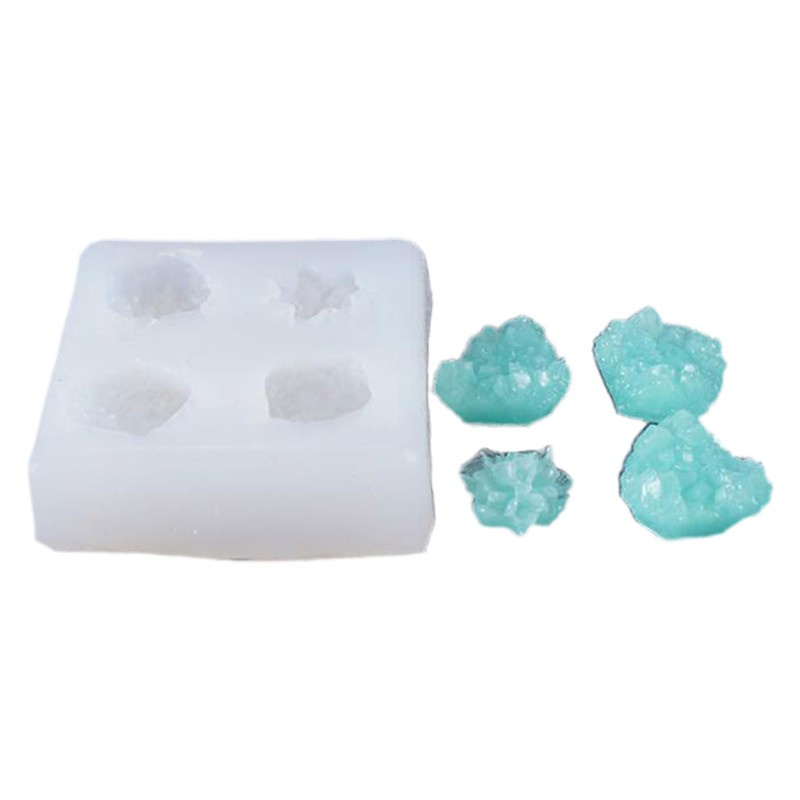 Khuôn Silicon Làm Bánh / Kẹo Đường Hình Viên Đá Pha Lê