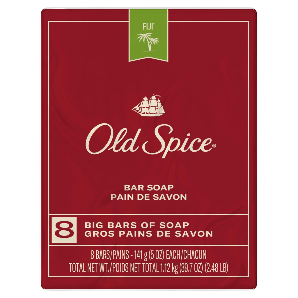 Xà Bông Thơm Old Spice cục 141g Swagger , Fiji , Timber , Pure Sport khử mùi diệt khuẩn