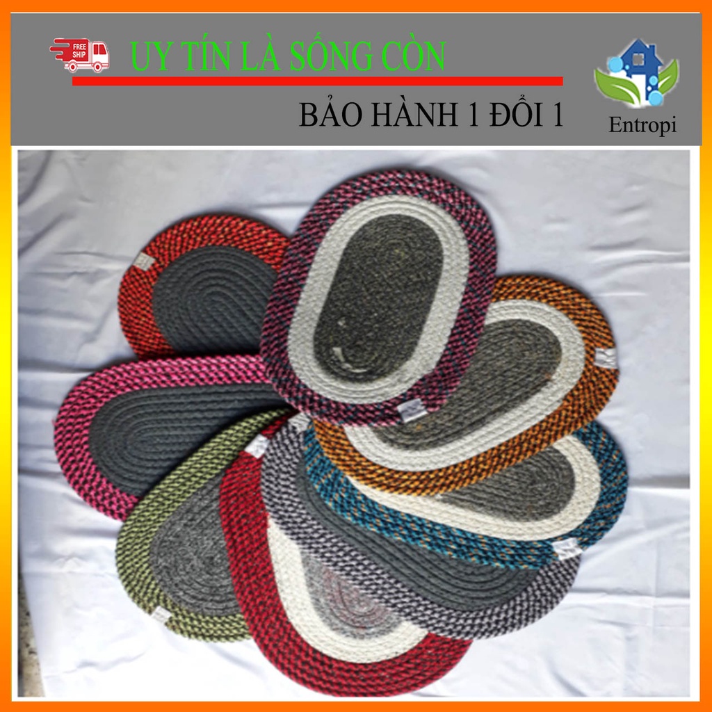 Thảm chùi chân hình ovan lông mềm thấm hút cực tốt dùng trong nhà tắm, nhà vệ sinh