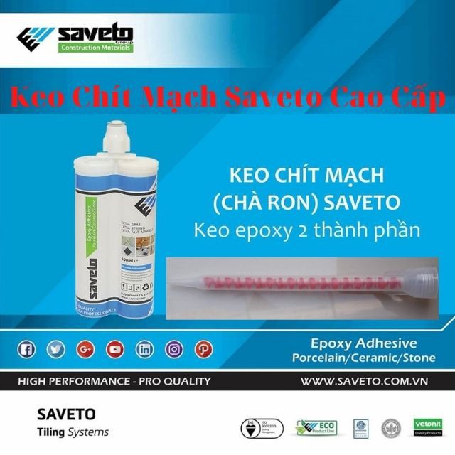 Bộ Dụng Cụ Dùng Cho Keo Chít Mạch Saveto Và Keo Chà Ron Saveto Cao Cấp, Thi Công Nhanh Và Thẩm Mỹ Cao Giá Rẻ.