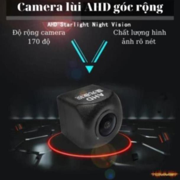 Camera lùi AHD góc quay rộng,hình ảnh 720P sắc nét ,điều chỉnh lên xuống linh hoạt.camera sau AHD chân cánh bướm.