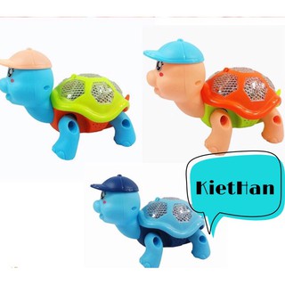 Đồ chơi rùa chạy pin có nhạc có đèn- Đồ chơi cho bé