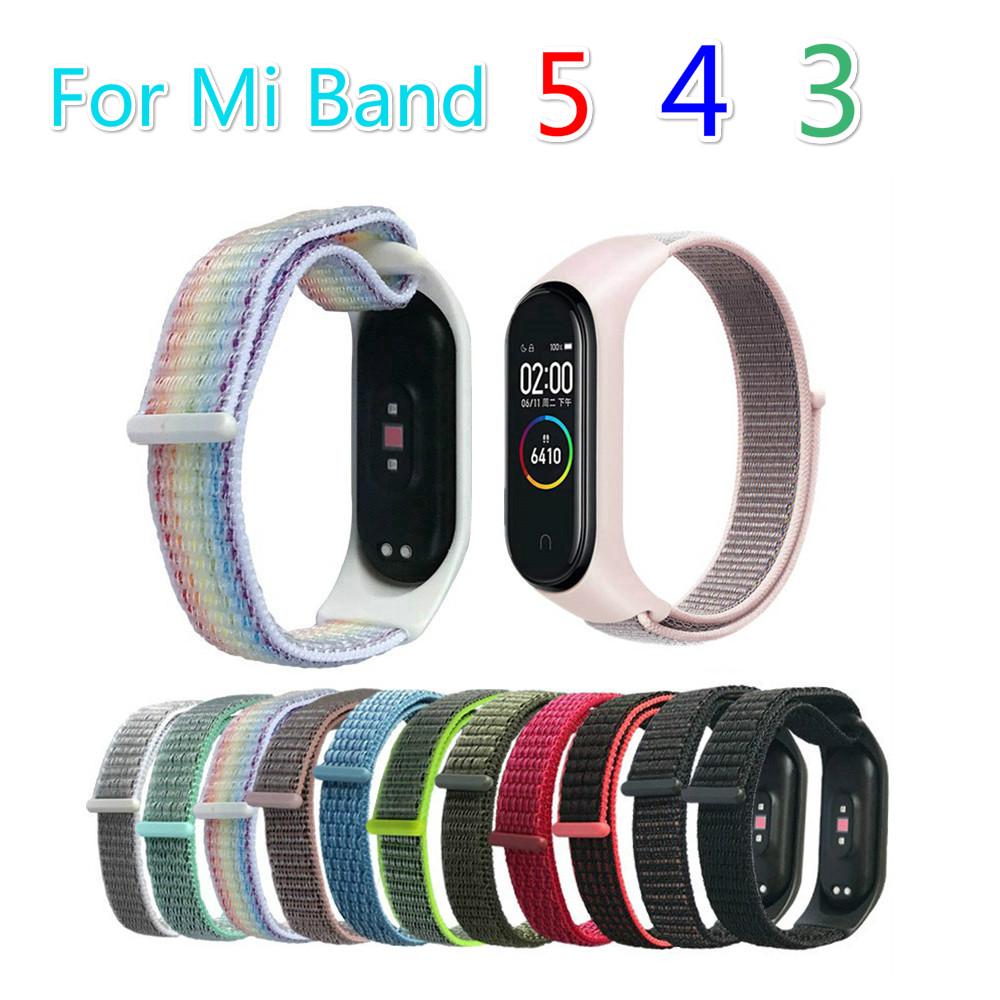 Dây Đeo Thay Thế Chất Liệu Nylon Cho Xiaomi Mi Band 3 / 4 / 5