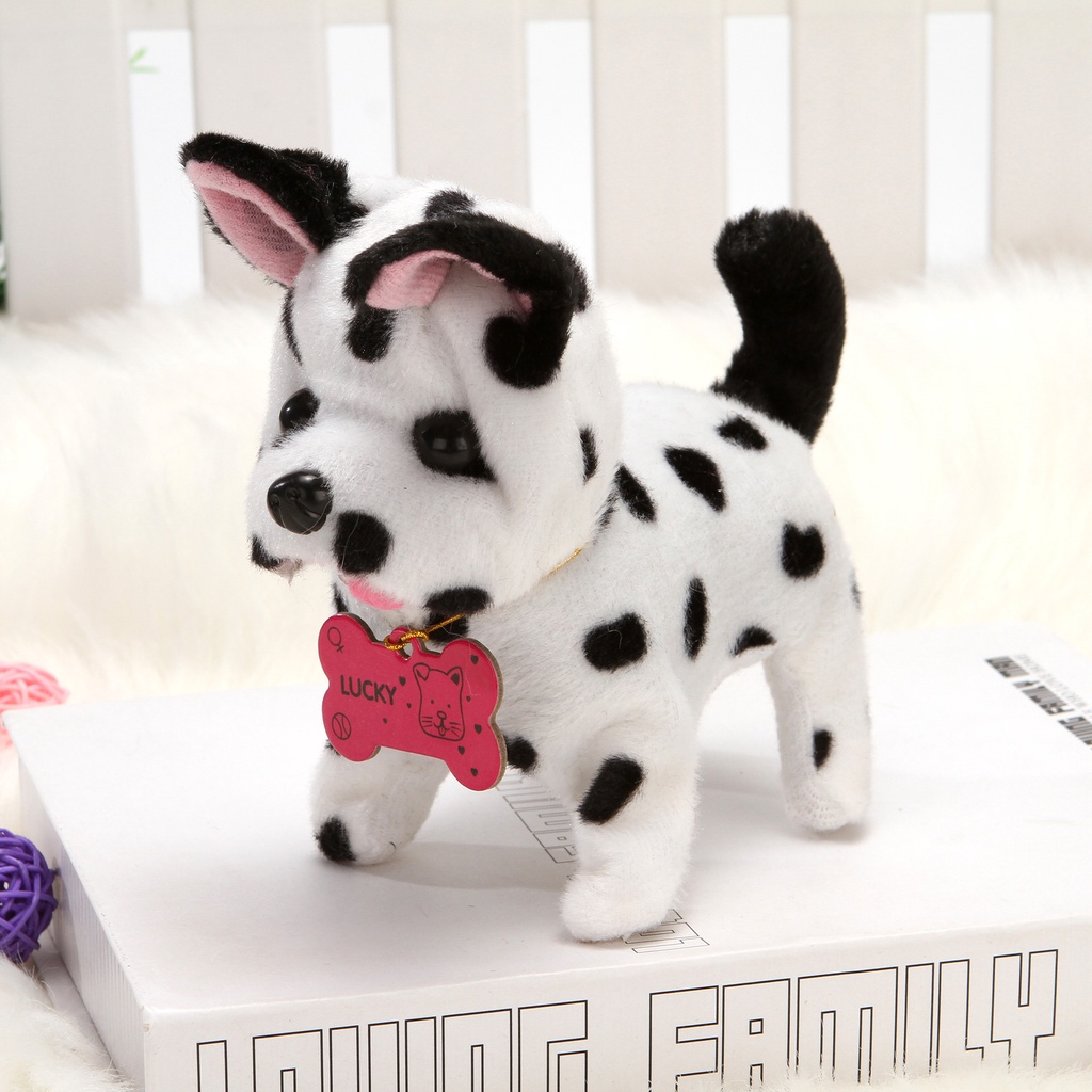 Thú nhồi bông, Chó bông biết đi biết sủa, Đồ chơi chó bông đáng yêu cho bé, Chó nhồi bông biết đi cực xinh cho trẻ em