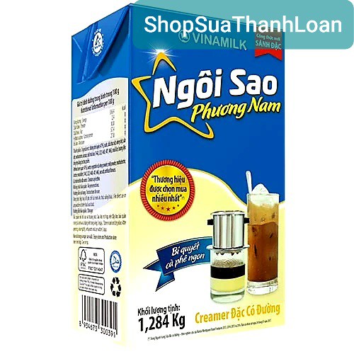 [Mã GROSALEHOT giảm 8% đơn 250K] [HSD T12-2021] CREAMER ĐẶC NGÔI SAO PHƯƠNG NAM XANH LÁ - HỘP THIẾC 380G | BigBuy360 - bigbuy360.vn