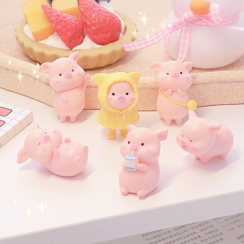 Đồ trang trí Chú Heo Mini Dễ Thương Dùng Trang Trí