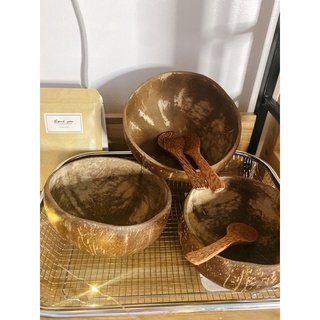 Bộ Gáo Dừa + Muỗng Trộn