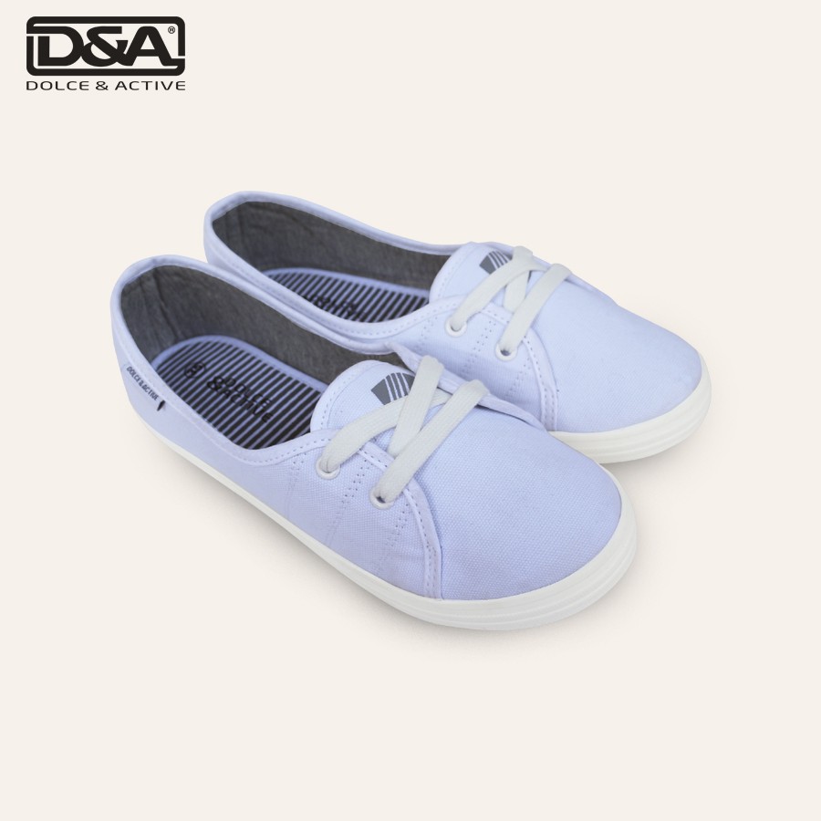 Giày slipon bé gái D&A EPG1928 Trắng