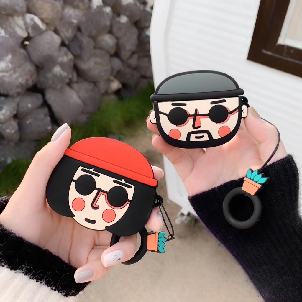 Vỏ bảo vệ hộp sạc tai nghe bằng silicon thích hợp cho Airpods 1 / 2