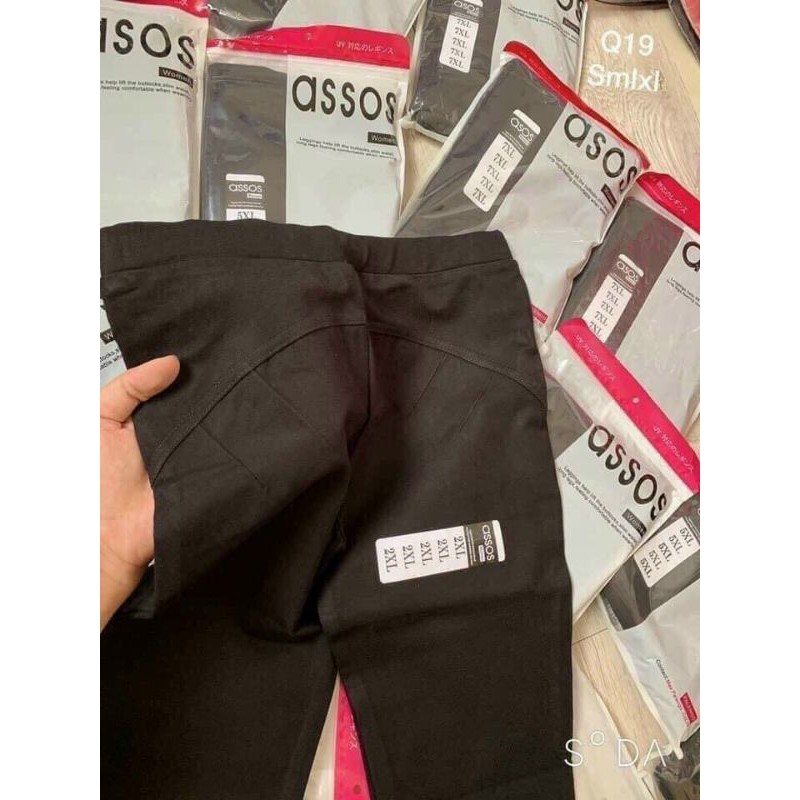 Quần lửng ASSOS nâng mông 💞FREESHIP💞legging ngố cạp cao siêu co dãn || ANVU STORE XMAV03