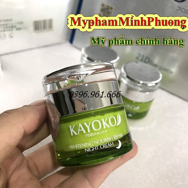 Kem nám kayoko xanh 5, Kem kayoko trắng da, sạch nám, tàn nhang Kayoko (Night Cream)