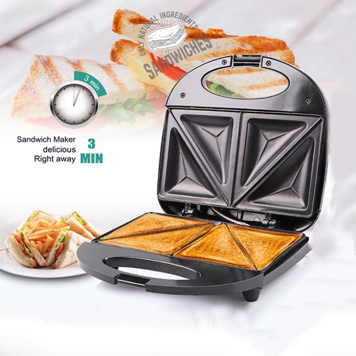 [Đại lý Chính Hãng] Máy nướng bánh mỳ Sandwich Haeger - Máy kẹp bánh mì tam giác