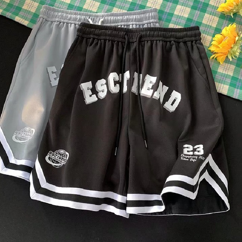 Quần Short Thể Thao Dáng Rộng In Chữ Thời Trang Hàn Quốc Cỡ Lớn M-3XL Cho Nam