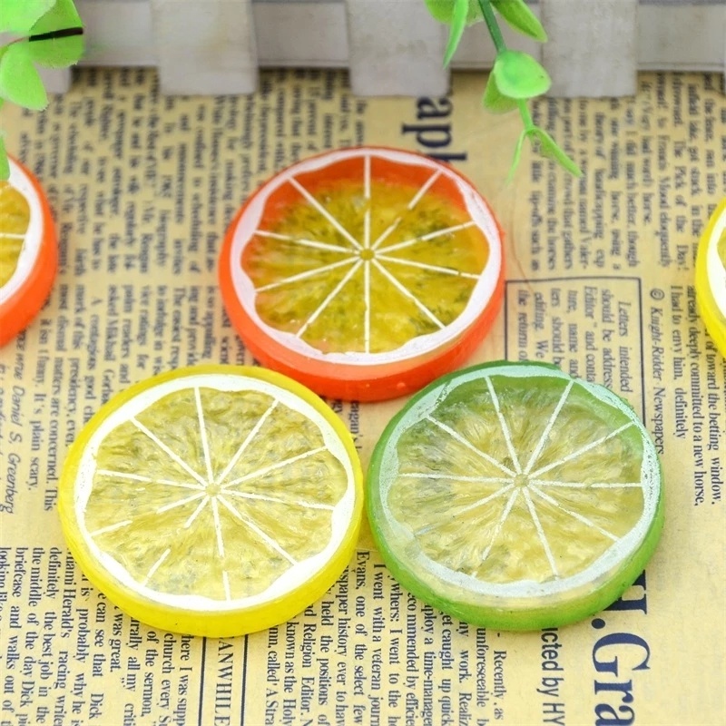Lát Chanh Giả 5cm Dùng Trang Trí Phòng Khách / Nhà Bếp / Tiệc Cưới Diy