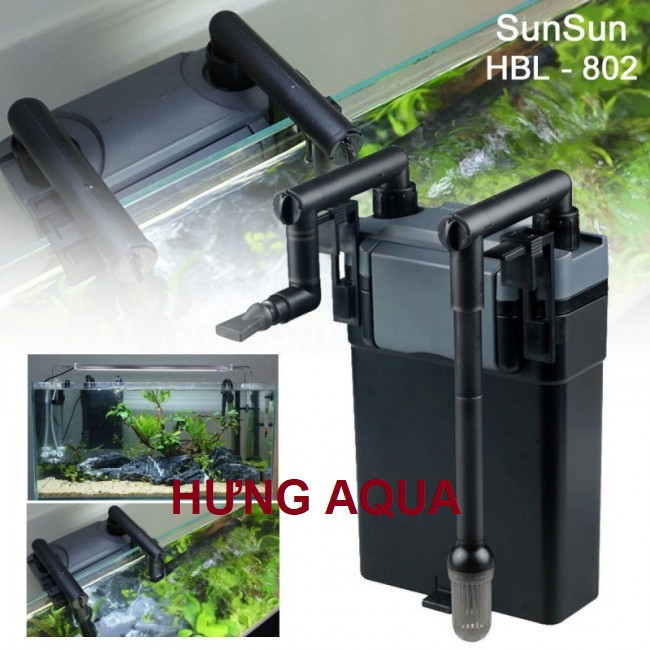 Lọc treo, lọc thác bể thủy sinh - lọc treo SUNSUN HBL-801/802/803 6W tiết kiệm điện