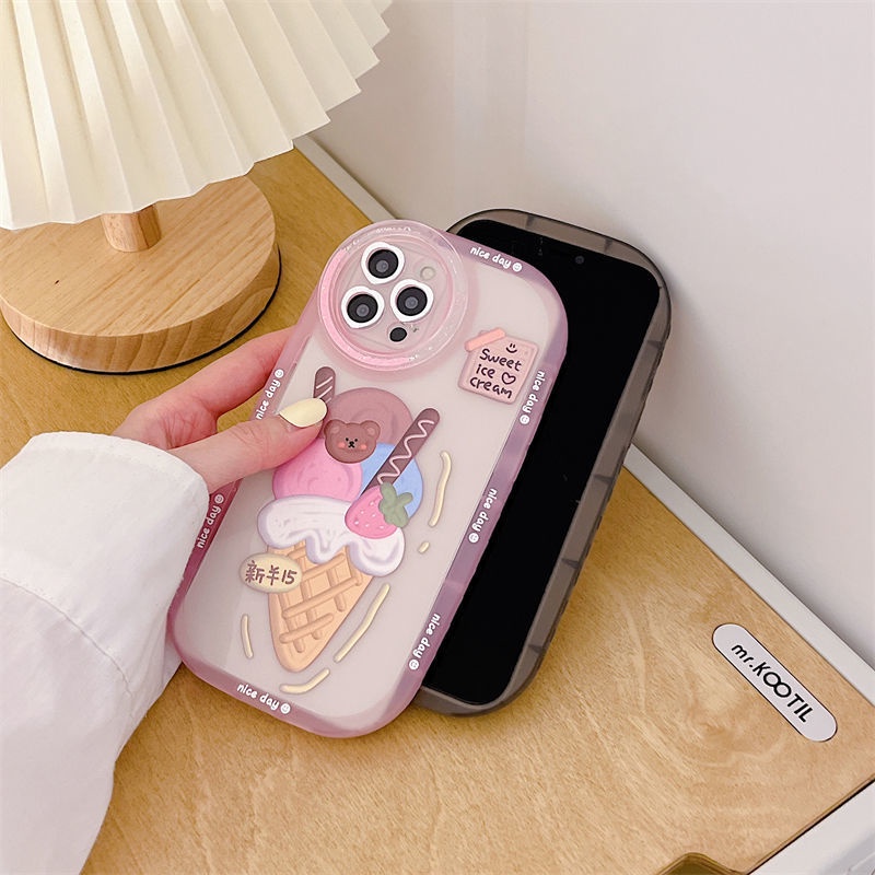 Ốp Điện Thoại Họa Tiết Món Tráng Miệng Dễ Thương Dành Cho IPhone 12 13 11 Pro Max X Xs Max Xr 6634