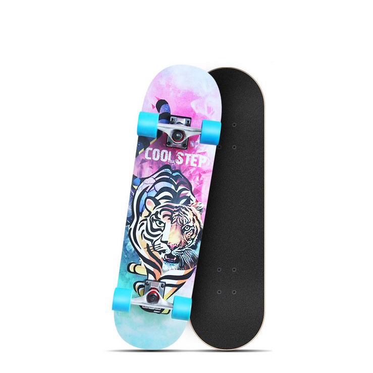 Ván Trượt Cougar-Skateboard 1100 Chính Hãng, Chất Liệu Gỗ Ép Cao Cấp, Mặt Nhám Chống Trơn Trượt