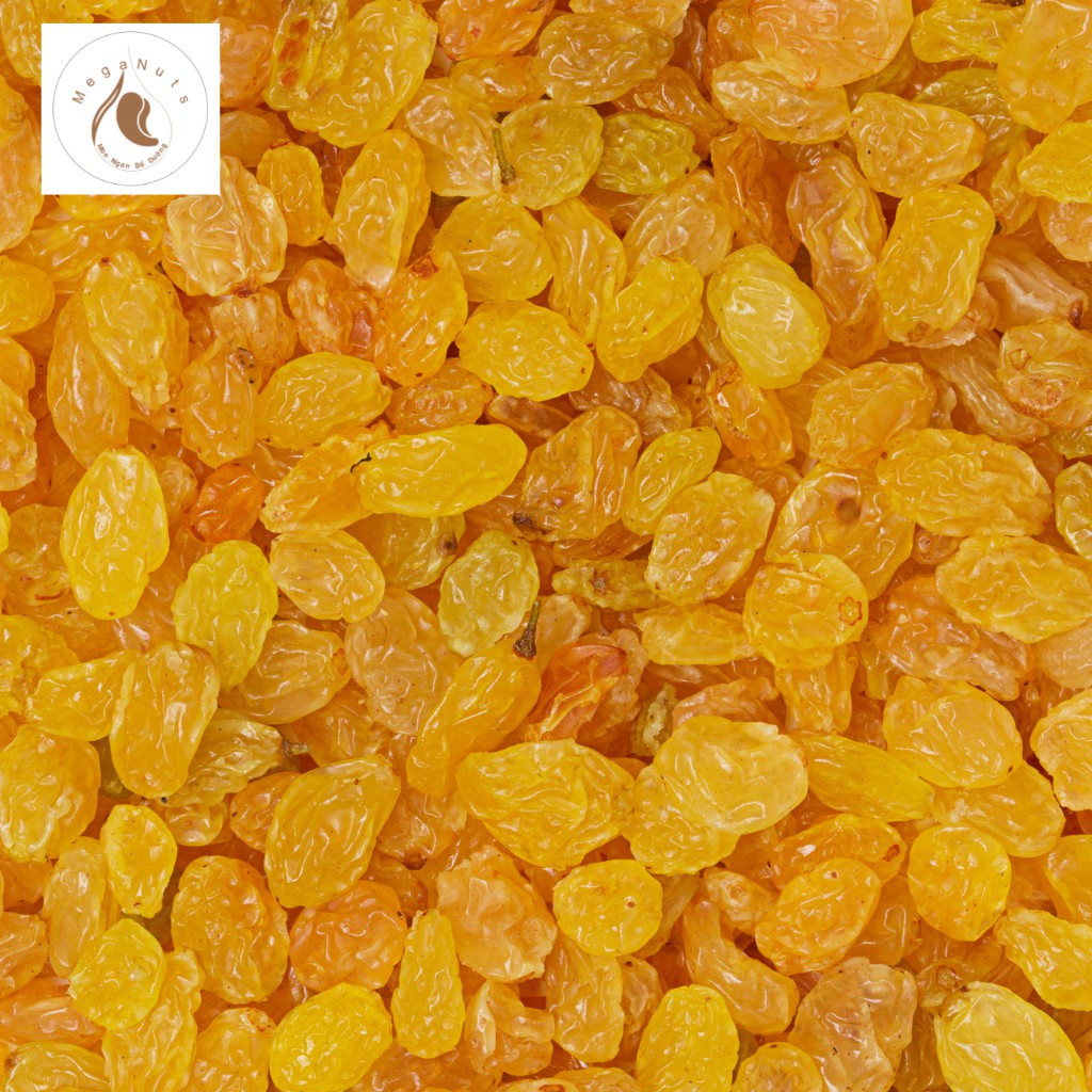 500gr nho khô vàng nhập khẩu loại 1 - Nho khô vàng Ấn Độ không đường vị ngọt tự nhiên Meganuts