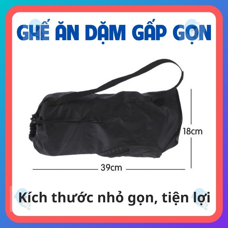 Ghế Ăn Dặm Gấp Gọn Bản Trung Gọn Nhẹ Chắc Chắn Tiện Lợi Cho Bé Mang Theo Khi Đi Du Lịch