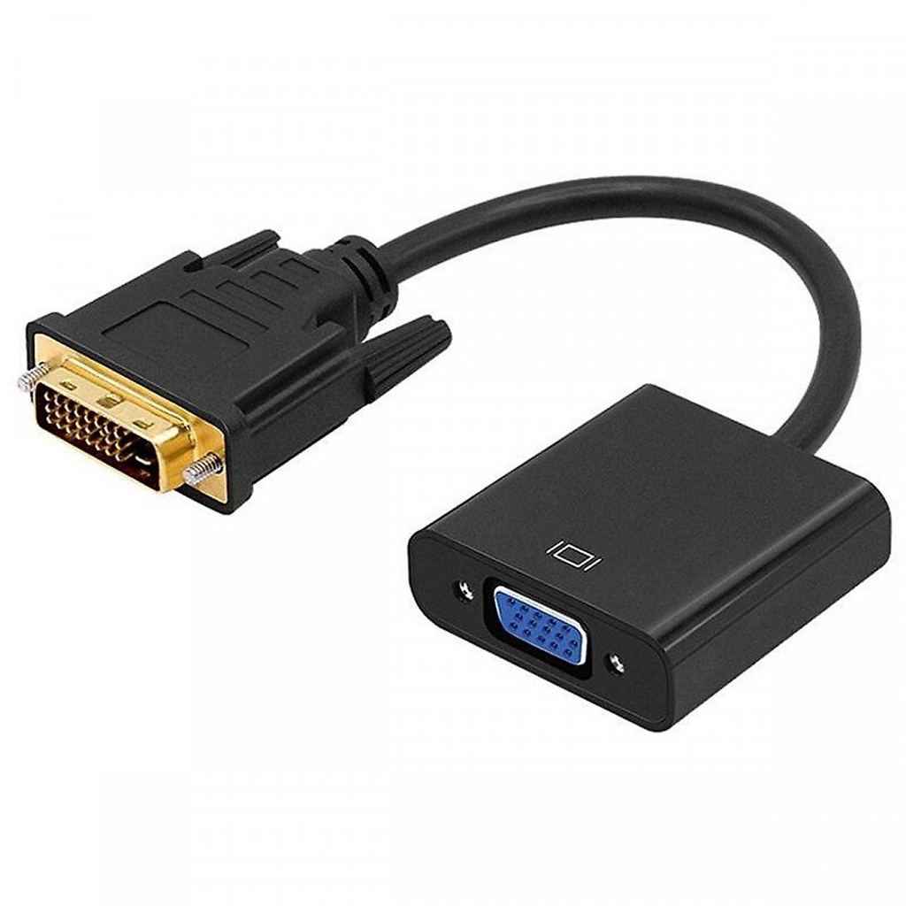 Cáp chuyển đổi tín hiệu DVI  sang VGA - DVI To VGA hình ảnh sắc nét, sử dụng dễ dàng, tiện lợi