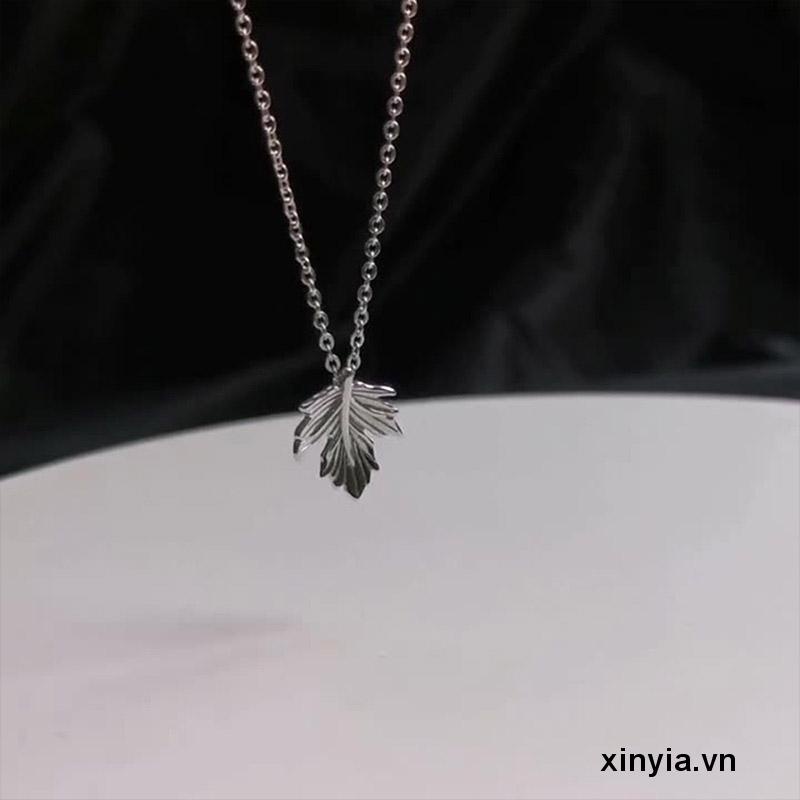 Vòng cổ Mặt Hình Lá Phong Sang Trọng Cho Nữ