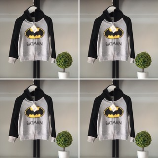 [ SIÊU HOT ] Áo khoác Batman-Spiderman bé trai có size từ 3 đến 10 tuổi.